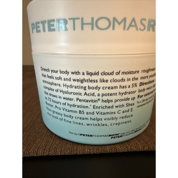Peter Thomas Roth Water Drench Hyaluronic Cloud Hydrating Body Cream 8 Oz New - Picture 3 of 3